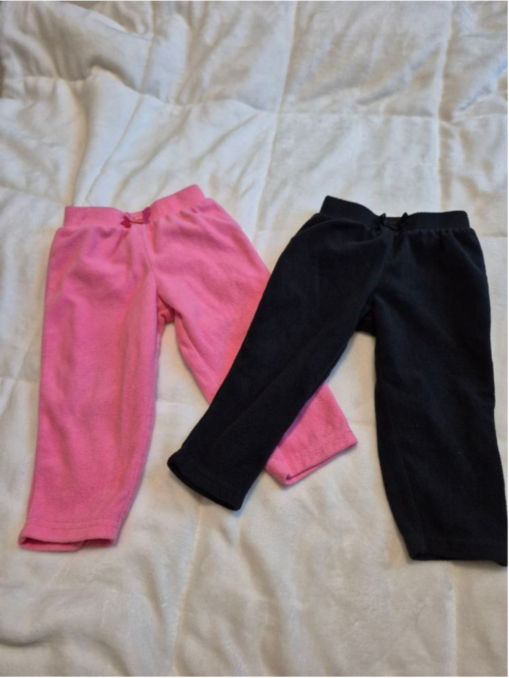 Baby Simple Joys by Carter's Sweatpants & Joggers 12 Months Pink Black - Picture 1 of 8